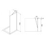 Душевое ограждение Roca Capital боковая панель 90x195, черный (M4409016M)
