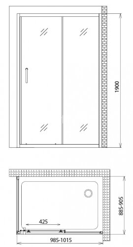Душевой уголок Gemy Victoria S30191H-A90
