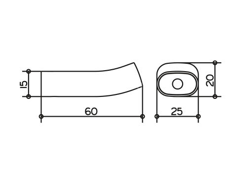 Крючок Keuco Edition 400, Хром (11514010000)