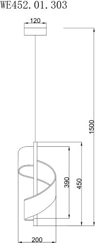 Подвесной светильник Wertmark WE452.01.303