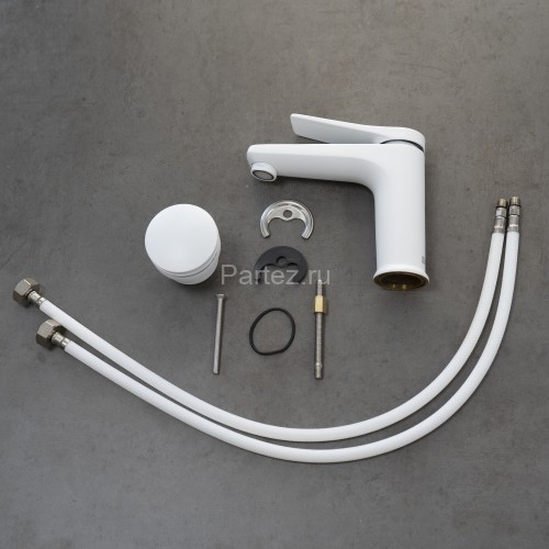 Смеситель Lemark Bronx LM3706MW для раковины монолитный