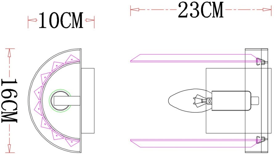 Бра Arte Lamp A1003AP-1CC