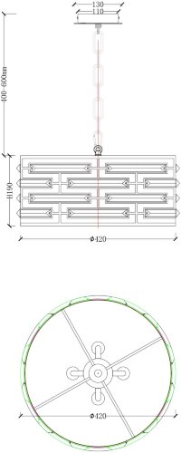 Подвесной светильник Maytoni MOD067PL-04CH