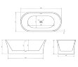 Акриловая ванна ABBER AB9201-1.6