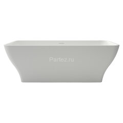 Ванна из искусственного камня Azario SAVANT 1700x700x600 свободностоящая белая матовая, с белым мато