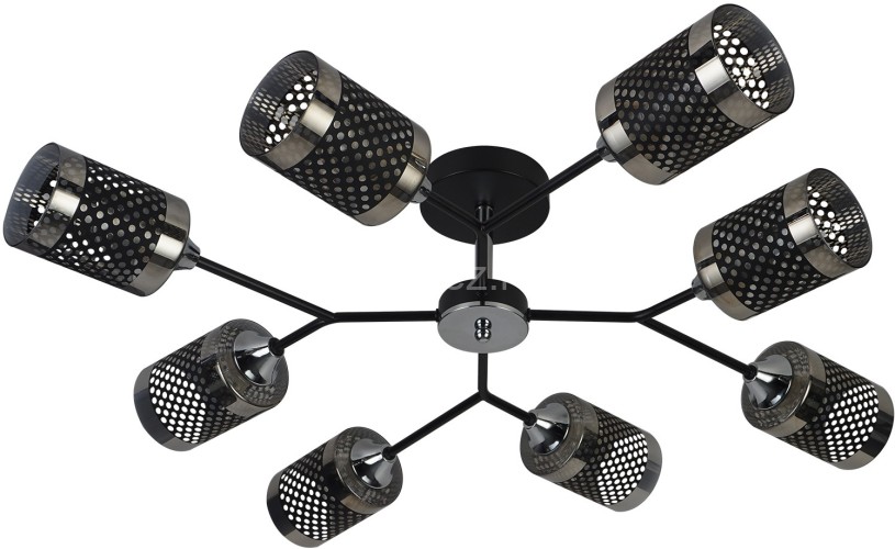 Потолочная люстра Reluce 01405-3.3-08B BK+CR