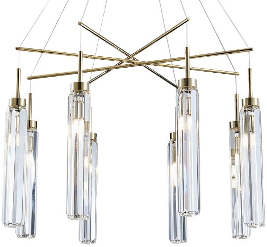 Подвесная люстра Newport 4524+4/S gold