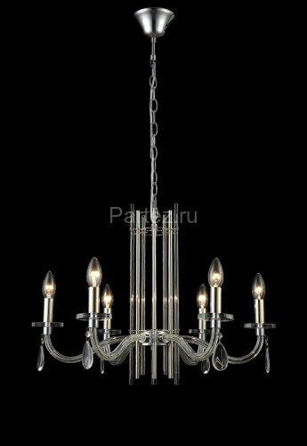 Подвесная люстра Crystal Lux AURELIO SP6 GOLD+CHROME/TRANSPARENT
