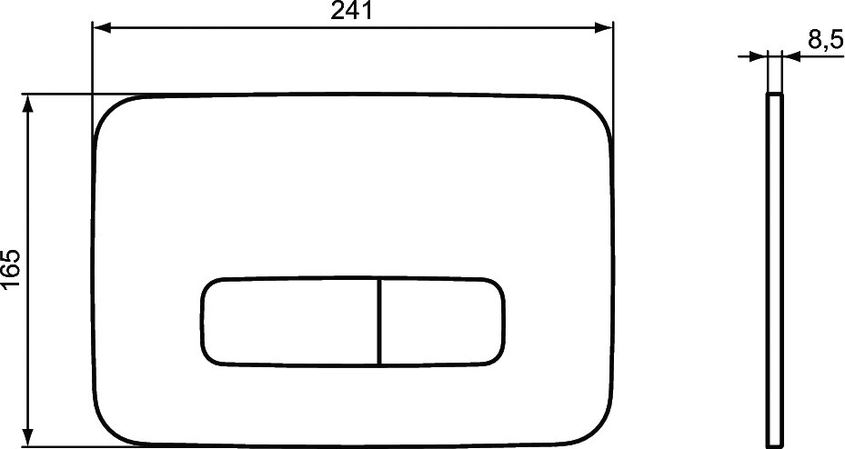 Кнопка смыва Ideal Standard OLEAS M3 механическая, двойной смыв, белый шелк (R0459AW)