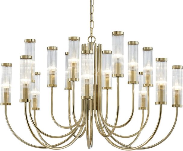 Подвесная люстра Newport 4558+4+4/C gold