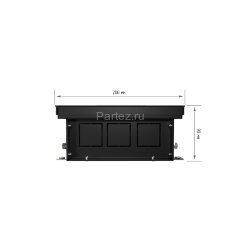 Конвектор внутрипольный Royal Thermo ATRIUM-90/200/3000-DG-U-NA