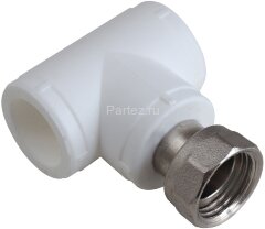 Тройник с накидной гайкой PPR D20х1/2&quot; Aquapipe