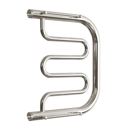 Полотенцесушитель водяной ДВИН D 50/40 c полкой 1"-1/2" К0 полированный (4627086011728)