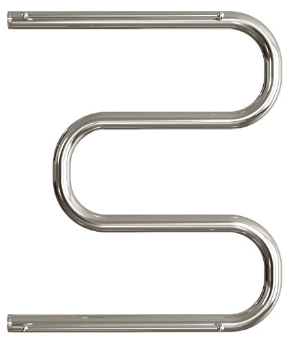 Полотенцесушитель водяной ДВИН M М-образный 60/50 c полкой, полированный (4627086010813)