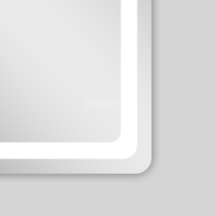 Зеркало AZARIO Dallas 1000х700 с подсветкой, сенсорный выключатель с функцией диммера (AZ-Z-044CS)