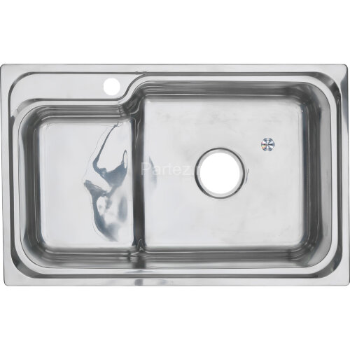 Мойка 7245 R MELANA 0,8/180 1,5-я чаша врезная прямоугольная c корзиной с сифоном (224 tb *8)