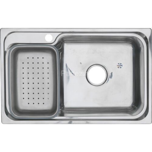 Мойка 7245 R MELANA 0,8/180 1,5-я чаша врезная прямоугольная c корзиной с сифоном (224 tb *8)