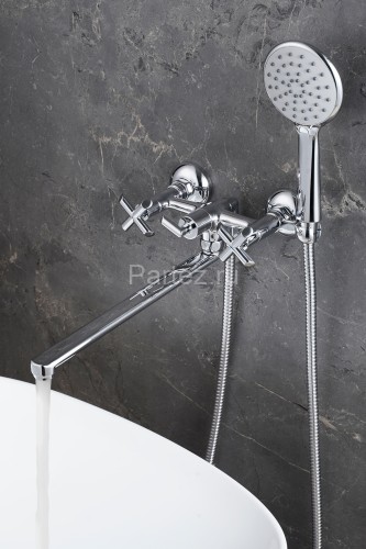 Смеситель Lemark Practica LM7541C универсальный с плоским поворотным изливом 300 мм