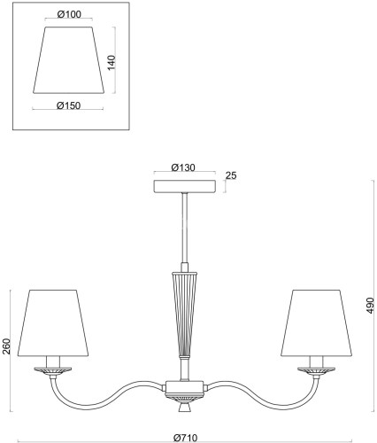 Потолочная люстра Freya FR2027PL-03N