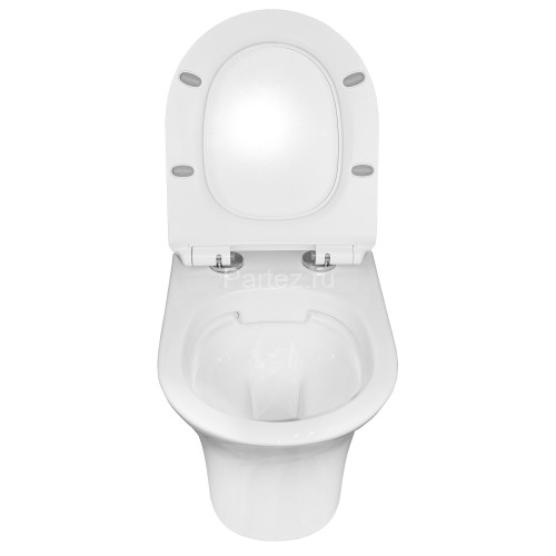 Сет LORANTO Инсталляция + унитаз Azario FRETTA ROUND подвесной, безободковый, с быстросъемным сидень