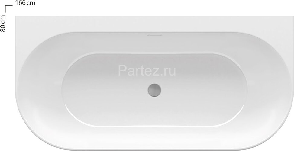 Ванна акриловая Ravak Freedom W 1660х800 белая отдельностоящая