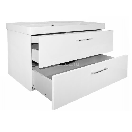 Комплект тумба Azario Ника 90 915х485х570 подвесная с раковиной Monte 90 белый матовый (CS00089922)