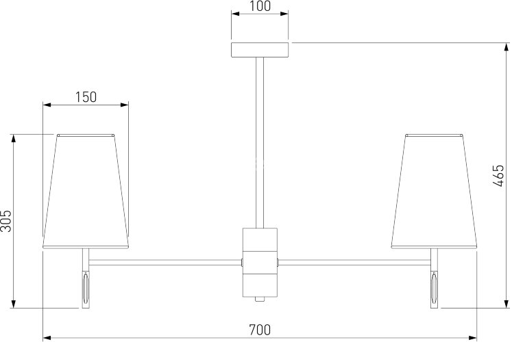 Потолочная люстра Eurosvet 60137/6 хром