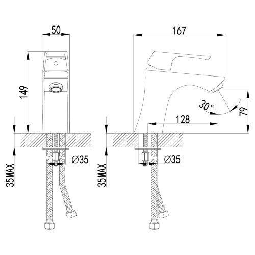Смеситель Lemark Unit LM4506C для раковины