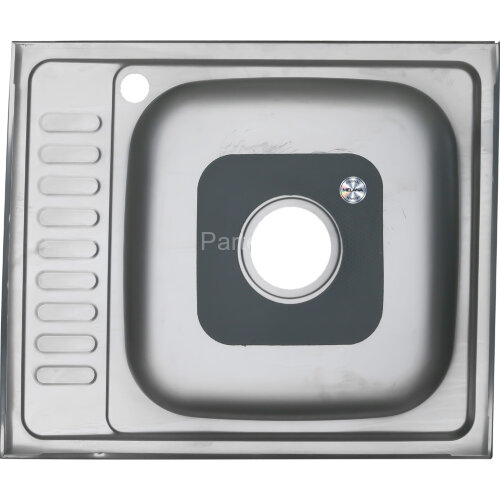 Мойка 6050 L MELANA 0,8/180 накладная прямоугольная с сифоном (178 t L *10)