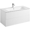 Тумба под раковину Aquaton Сохо 100 подвесная, цвет белый глянцевый (1A258201AJ010