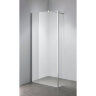 Душевая перегородка Loranto 140x195 Walk-in. Доп.створка 20см. Регулируемый кронштейн 80-100 Прозрачное стекло 6 мм. Профиль Хром (CS-L801 140)