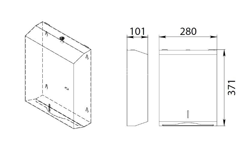 Диспенсер бумажных полотенец Fixsen Hotel, хром (FX-31027A)