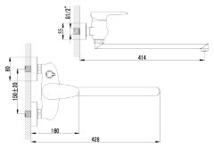 Смеситель Lemark Status LM4417C универсальный