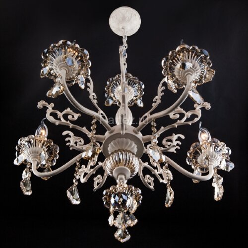 Подвесная люстра Eurosvet 3281/5 белый с золотом