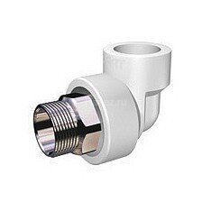 Угол комб. PPR-НР под ключ D32х1&quot; Aquapipe