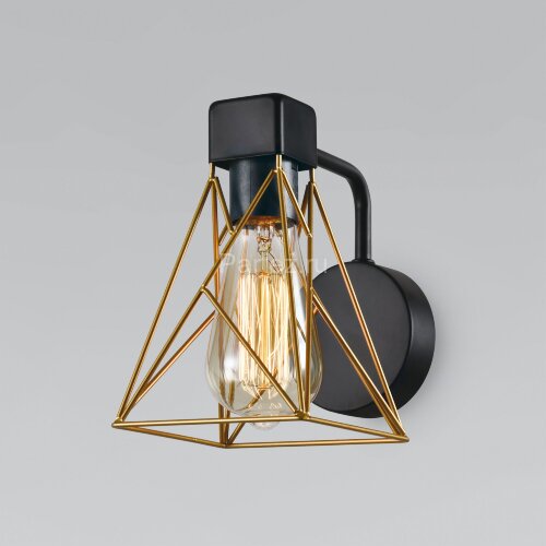 Бра Eurosvet 70107/1 черный/латунь