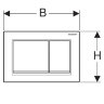 Кнопка смыва Geberit Omega 30, двойной смыв, белый