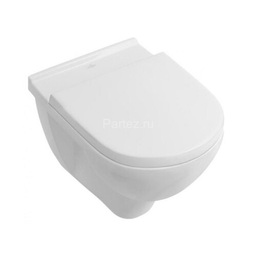 Унитаз подвесной Villeroy&Boch O.NOVO, безободковый с сиденьем микролифт (5660HR01)