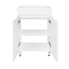 Комплект тумба Loranto Палермо 50Н 495х345х840 напольная, с раковиной Фрея 50, белый (CS00093376)