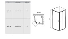 Душевой уголок Ravak Blix BLCP4-90 90x90 профиль Сатин стекло Transparent (3B270U00Z1)