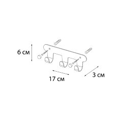 Крючок Fixsen Practica, Хром (FX-805-3)