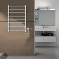 Полотенцесушитель электрический AZARIO PARMA 500/800 8 секций, диммер справа, белый (AZ10858W)