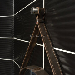 Зеркало AZARIO Капитан D610 c подсветкой и диммером, бесконтактный сенсор, коричн кожа (LED-00002332