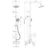 Смеситель Lemark Linara LM0460C для душа с регулируемой высотой штанги