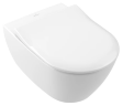 Унитаз подвесной Villeroy&Boch SUBWAY 2.0, безободковый, тонкое сиденье микролифт (5614R2R1)