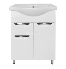 Комплект тумба Стиль- 60/1 600х450х840 с раковиной Basic 60 (CS00070392)