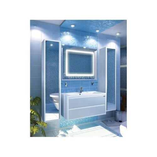 Тумба под раковину AQUATON Римини 100 подвесная, белый глянец (1A232801RN010)