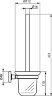 Набор аксессуаров IOM, состоящий из: IOM Туалетная щетка с держателем, для настенного монтажа (A9246