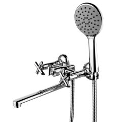 Смеситель Lemark Practica LM7513C для ванны с плоским поворотным изливом 200 мм