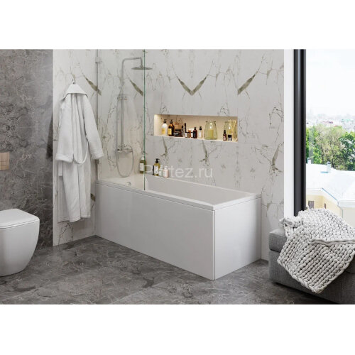 Ванна акриловая VAGNERPLAST VERONELA прямоугольная, 170х75 см, белая (VPBA170VEA2X-04)